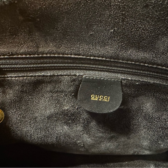 Gucci Black Leather Zip Around Dome - Picture 10 of 14